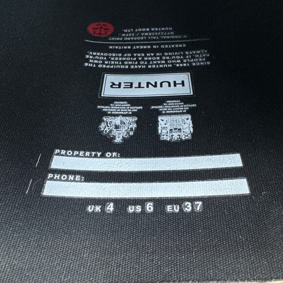 Hunter Original Tall Leopard Print Wellington Rain Boots Women’s Size 6 - Picture 11 of 11